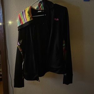 FILA Rainbow Athletic Zip-up Hoodie (XL)